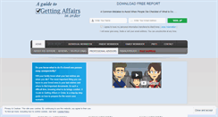 Desktop Screenshot of gettingaffairsinorder.com