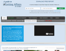 Tablet Screenshot of gettingaffairsinorder.com